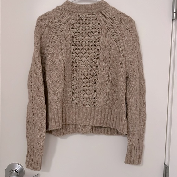 NWT Everlane Cloud Cable Cardigan Heathered Birch - Picture 5 of 5